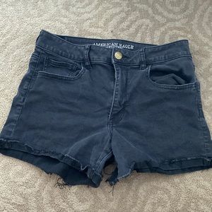 American Eagle Black Super Super Stretch Shorts